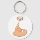 Porte-clés Chat avec Fleur Cute Kawaii Kitty (Recto)