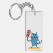 Porte-clés Chat avec gants de boxe (Devant gauche)