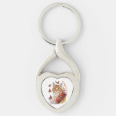 Porte-clés Chat avec papillons Monarch (Devant)