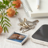 Porte-clés Chat beige (Côté)