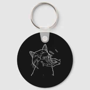Porte-clés Chat Black Lover Skeleton Main Boop Funny Hallowee