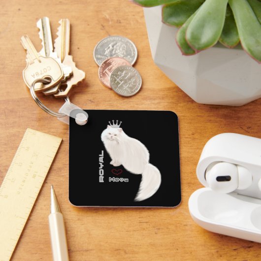 Porte-clés Chat blanc (Bureau)