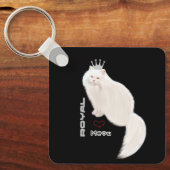 Porte-clés Chat blanc (Recto)