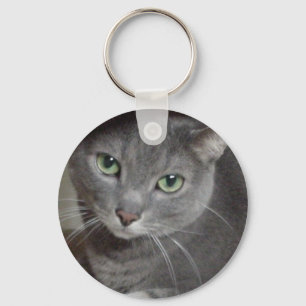 Porte-clés Chat bleu russe