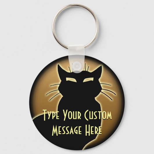 Porte-clés chat Cadeaux de chat Porte-clés personn (Recto)