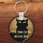 Porte-clés chat Cadeaux de chat Porte-clés personn (Recto)
