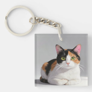 Porte-clés Chat Calico