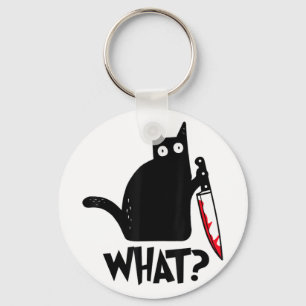 Porte-clés Chat Ce Chat Noir Drôle Chemise Meurtre Chat Avec
