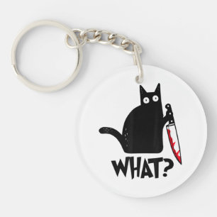 Porte-clés Chat Ce Chat Noir Drôle Chemise Meurtre Chat Avec