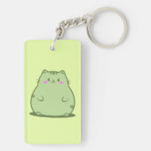 Porte-clés Chat Chubby Matcha Vert (Dos)