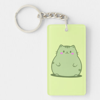 Porte-clés Chat Chubby Matcha Vert