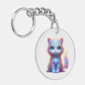 Porte-clés Chat coloré délice (Devant gauche)