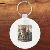 Porte-clés Chat compagnon de voyage (Recto)