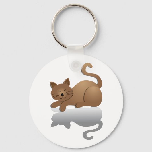 Porte-clés Chat couché (Verso)