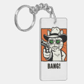 Porte-clés chat cowboy (Devant gauche)