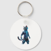 Porte-clés Chat Cyberpunk Techwear -  (Verso)