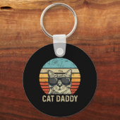 Porte-clés Chat Daddy Retro Chat Sungles Cool Chat Papa Cadea (Recto)