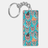 Porte-clés Chat dans le casquette (Devant gauche)