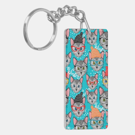 Porte-clés Chat dans le casquette (Devant gauche)