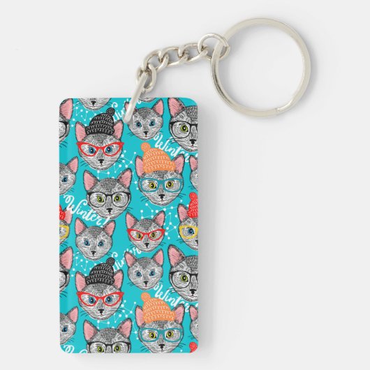 Porte-clés Chat dans le casquette (Dos)