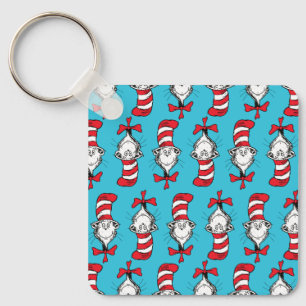 Porte-clés Chat Dans Le Motif Casquette