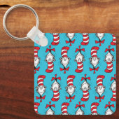 Porte-clés Chat Dans Le Motif Casquette (Recto)