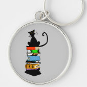 Porte-clés Chat de bibliothèque (Devant)