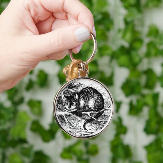 Porte-clés Chat de Cheshire de Lewis Carroll (Main)