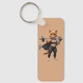 Porte-clés Chat de Gym Fort (Recto)