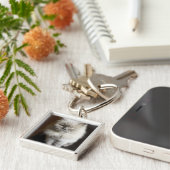 Porte-clés Chat de l'Himalaya de point bleu semblant irrité (Côté)