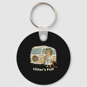 Porte-clés Chat de Noël de Litter, Kitty de Noël Drôle
