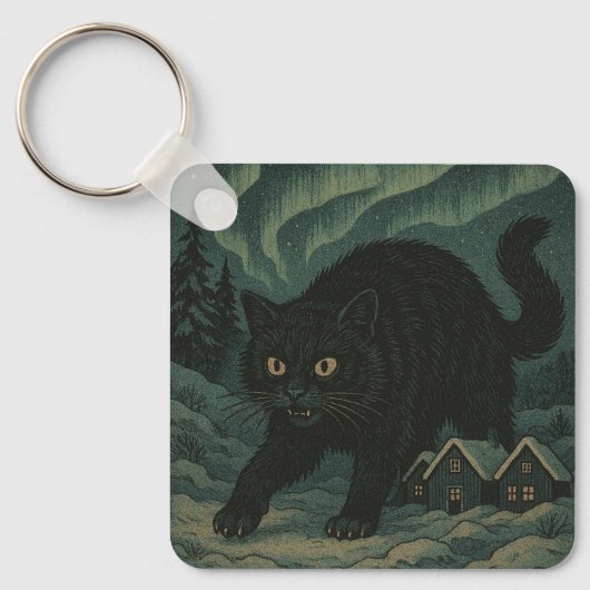 Porte-clés Chat de Noël islandais Yule (Recto)