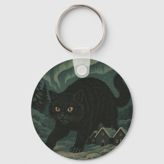 Porte-clés Chat de Noël islandais Yule (Recto)