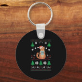 Porte-clés Chat de Noël moche (Recto)