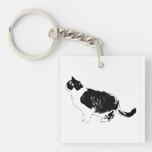 Porte-clés Chat de poche, ligne forte