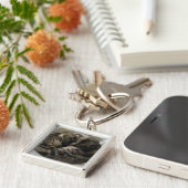 Porte-clés Chat de sommeil (Côté)