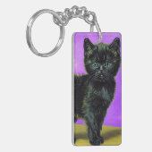 Porte-clés Chat de style Van Gogh (Devant gauche)