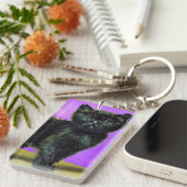 Porte-clés Chat de style Van Gogh (Devant droit)