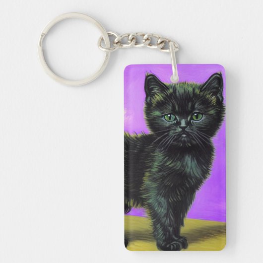 Porte-clés Chat de style Van Gogh (Devant)
