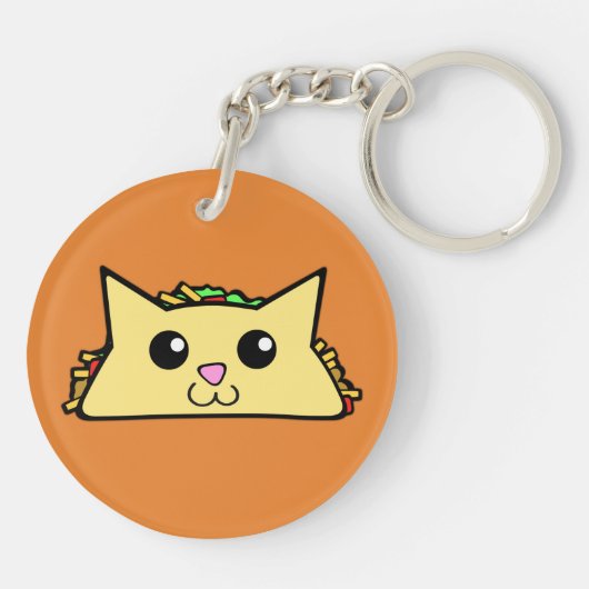 Porte-clés Chat de taco (Dos)