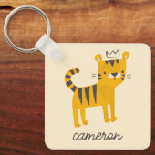 Porte-clés Chat de tigre sauvage (Recto)