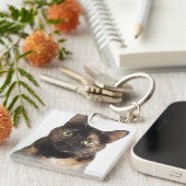 Porte-clés Chat d'écaille (Devant Droit)