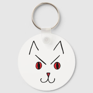 Porte-clés Chat démon en colère