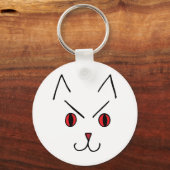Porte-clés Chat démon en colère (Verso)