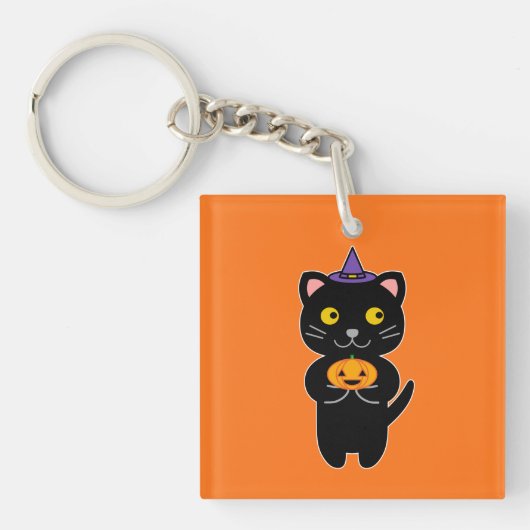 Porte-clés Chat d'Halloween (Devant)