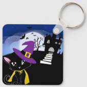 Porte-clés Chat d'Halloween (Dos)
