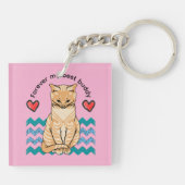 Porte-clés chat drôle (Dos)