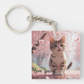 Porte-clés Chat du printemps (Devant)