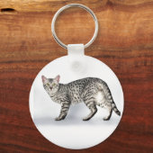 Porte-clés Chat égyptien Mau rare (Recto)