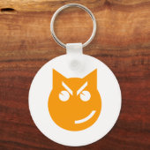 Porte-clés Chat Emoji au sourire (Recto)